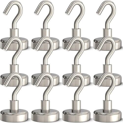10-40 PCS Strong Magnet Hook For Kitchen Bedroom Bathroom Towels Robe Utensils Key Wall Hanger Magnetic Hooks Organization