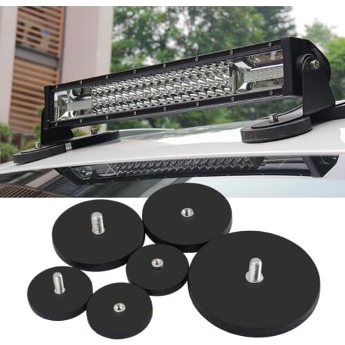 Strong suction power Car light lamp Roof Magnet Mounts Bracket led bar Truck lightbar Magnet holder Worklight stand base Suckers