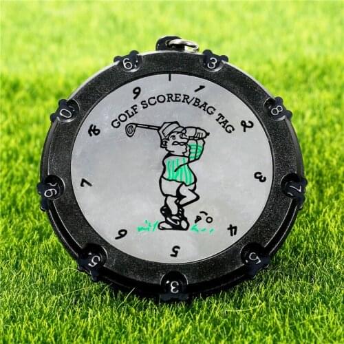 New Golf Training Aids 18 Hole Golf Stroke Shot Putt Scoring Tag Keeper Score Counter With Key Chain Golf Accessories Keychains