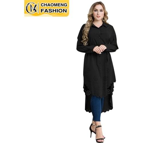 Plain Solid Muslim For Women Long Sleeve Casual Tops Malaysia Turkey Arabic Islamic Clothing Shirt Blouse Dubai Ladies Mujer