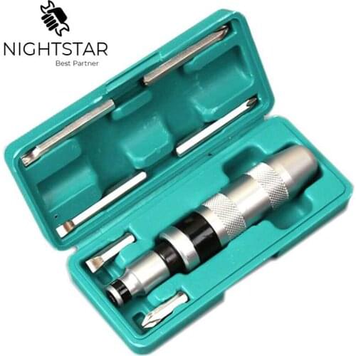 7Pcs Impact Driver Screwdriver for Loosening Frozen Bolts and Stubborn Fasteners with Non-Slip Handle Professional Portable CR-V