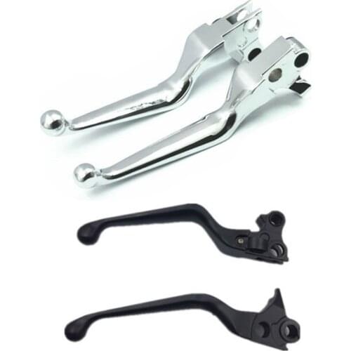 Pair Chrome Clutch Brake Levers Motorcycle For Harley Dyna Touring Sportster 883 Tour Glide XL 1996-2003 Dyna Touring Softail