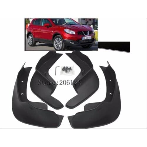 Front Rear Set Molded Car Mud Flaps For Nissan Qashqai J11 2014 2015 2016 2017 Mudflaps Splash Guards Mud Flap Mudguards Fender