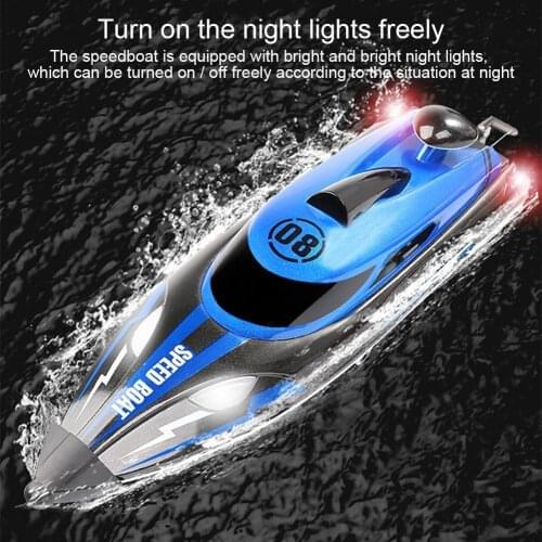 RC Racing Boat 2.4GHz Remote Control Boat Electric Speed Boat Toy Ship Control Kids Gift Toy RC Waterproof High Remote Outd G0V7