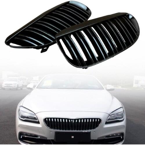 80% 2121 Hot Sell 1 Pair Grille Double-slat Easy to Install ABS Front Center Mesh 51137008915/51137077931/51137008916 for BMWs E