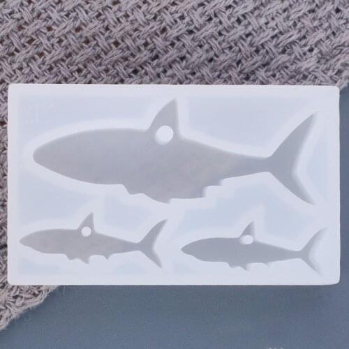 Crystal Epoxy Resin Mold Shark Casting Silicone Mould Handmade DIY Crafts Decor MXME