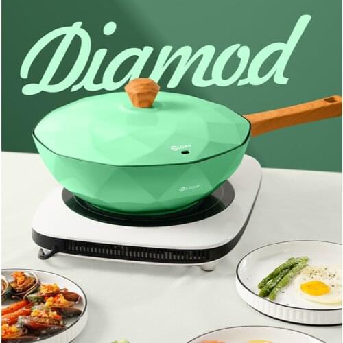 Ten-Jiao pot body maifanitum non-stick pan wok wear-resistant heat-resistant household wok Pan Pan non-stick washable induction