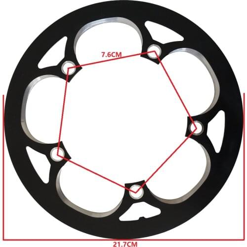 TRUYOU 130 BCD Chainring Protection Cover Folding Bike 42 44 46 48 50 Teeth Single Plate Gear Chain Wheel Guard Bicycles Part