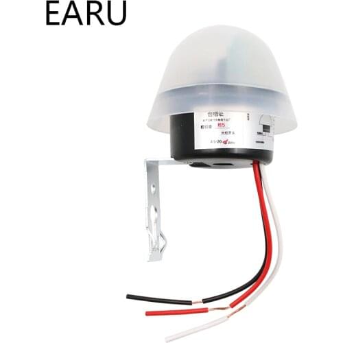 Automatic Auto On Off Photocell street Light Lamp Switch C AC 220V 50-60Hz 10A Photo Control Photoswitch Sensor Switch