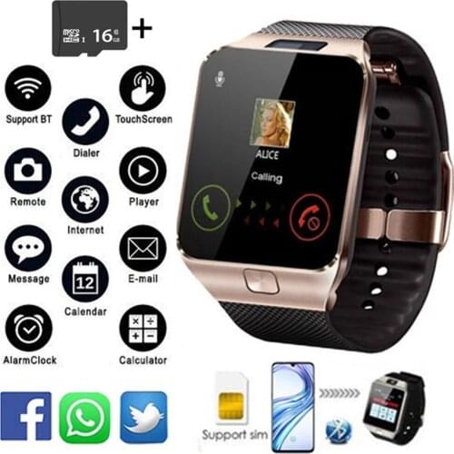 Smart Electron Watch DZ09 Support TF Card SIM Camera Sport Bluetooth Wristwatch For Samsung Huawei Xiaomi Android Phone Relogio