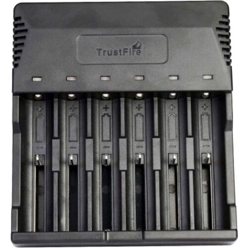 Lithium battery charger six slot smart charger 18650 battery charger