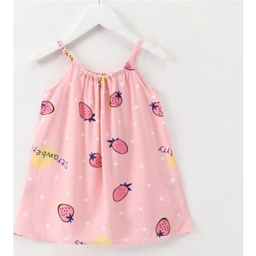 ZWF127 Summer Toddler Baby Girls Dress Flower Sleeveless V Neck Party Holiday Beach Dress For Girls 3-10 Years