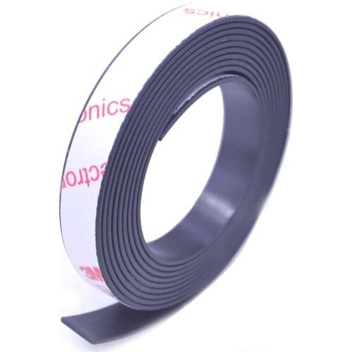 1 Meter 10*1 10*2 12*2 15*1 30x1.5mm self Adhesive Flexible Soft Magnetic Strip Rubber Magnet Tape width 10mm/15mm/30mm