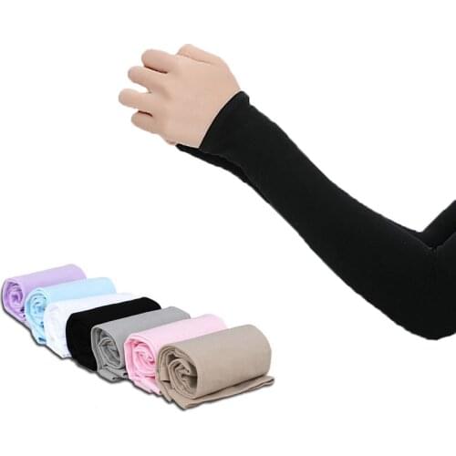 1 Pairs Arm Sleeve Warmers Safety Sleeve Sun UV Protection Sleeves Arm Cover Cooling Warmer Running Golf Cycling Long Arm Sleeve