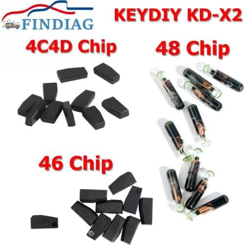 10pcs/lot Top Quality KD X2 4C 4D 46 And 48 Copy Clone Chip Special For KEYDIY KD-X2 Car Transponder Chips Key Programmer Cloner
