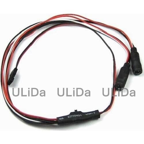 2LED 5mm Green + White Angel Eyes LED Headlight Headlamps For 1/10 rc Model Car