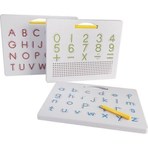 2 In 1 Magnetic Drawing Board toys Alphabet Letter Number learning Board Educational Letters Read Write Learning Alphabet Presch