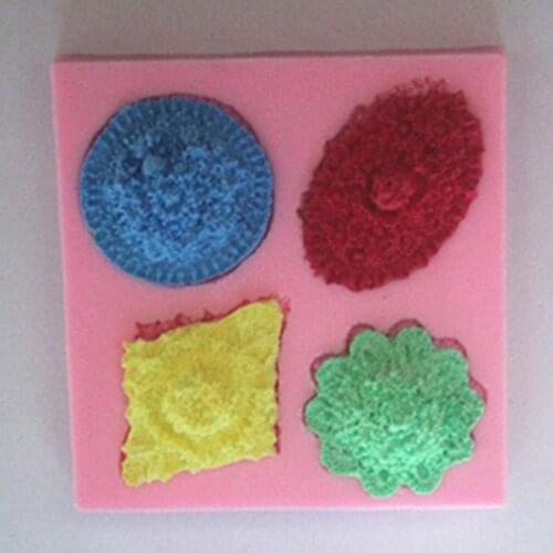 4 big flower fondant cake molds soap chocolate mould for the kitch FM017