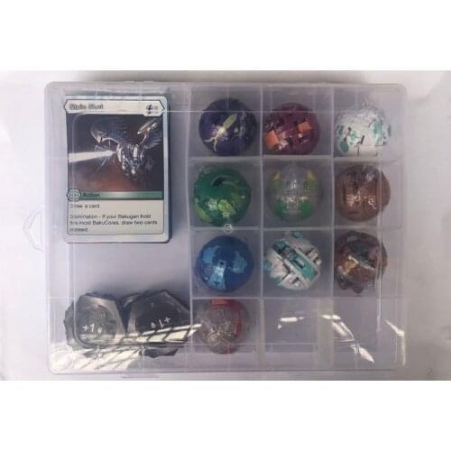 6/8/10/12PCS Flame Unicorn BAKUGANES Transformations Beyblade Fusion with Monster Ball Gyro Athletics Collection Box Toys