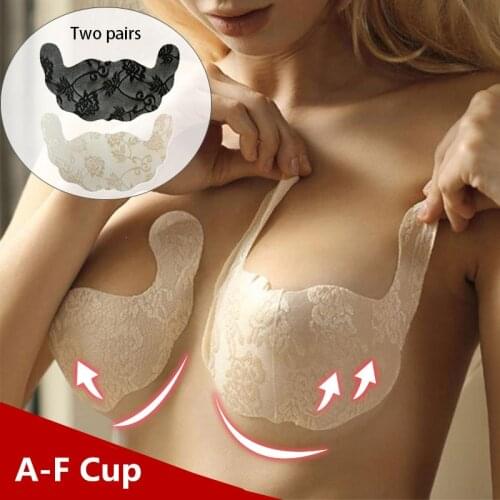 A-FCup 1Pair Women Breast Nipple Covers Push Up Bra Invisible Breast Lift Tape Adhesive Bras Intimates Sexy Bralette Pasties