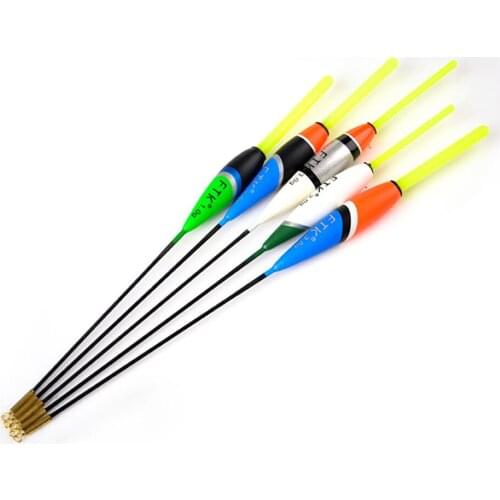 Barguzinsky Fir Float 5Pcs/Lot Fishing Float Length 17.5cm-21.0cm Floating 1g 2g 3g Mix Color For Bottom Fishing Float
