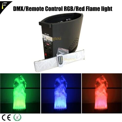 DMX512/Remote Control Stage 10x3w RGB 3in1 LED Flame Light Fixture Bonfire Silk Flame Strobe Effect Fake Fire With Dustproof Net