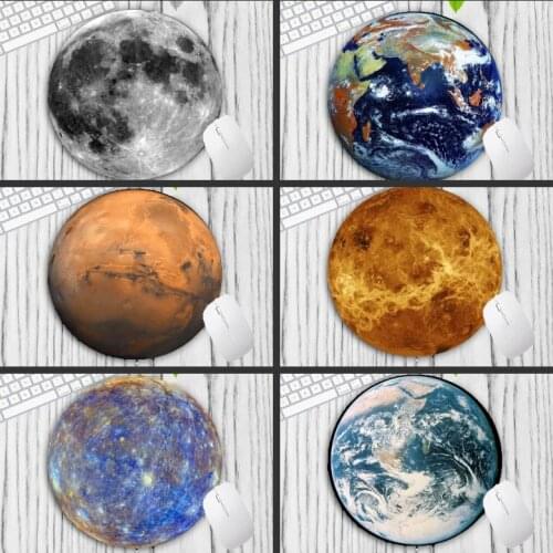 XGZ Big Promotion Earth Gamer Speed Mice Retail Small Rubber Mousepad Round Mouse Pad 200X200X2MM Size Table Mat Keyboard Player