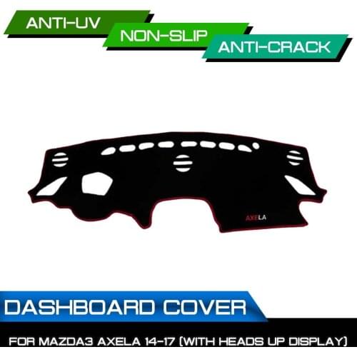 Car Dashboard Mat for Mazda 3 Axela 2014 2015 2016 2017 Anti-dirty Non-slip Dash Cover Mat UV Protection Shade