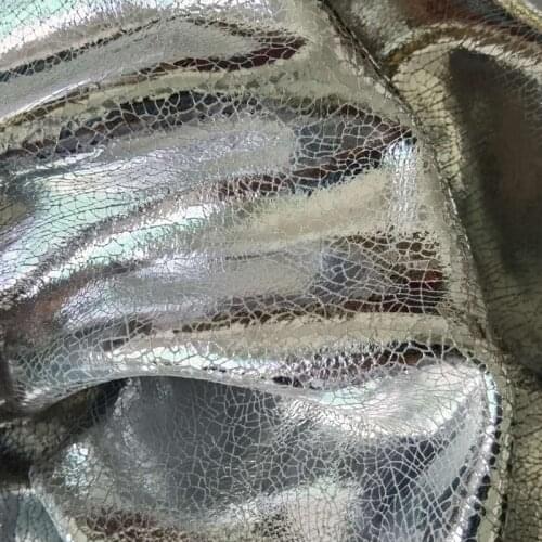 Fashion DIY Laser Glitter Fabric Genuine Leather Cowhide Natural Material Craft For Handbag Shoes Backpack Free Shipping