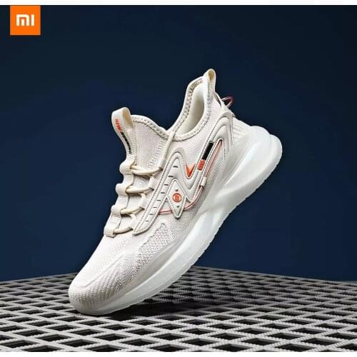 New 2021 Xiaomi Mijia Youpin zaolong fly woven breathable popcorn bottom casual mens trendy shoes Flick shock absorption