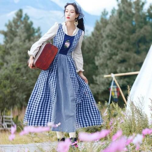 Модные платья в клетку Noritree China At AliExpress