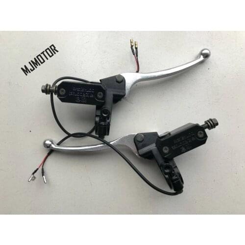 New model E-bike left/Right side Hydraulic Brake Handle w/ Master Cylinder ASSY. For Chinese E-Scooter QJ Keeway ATV Moped Part