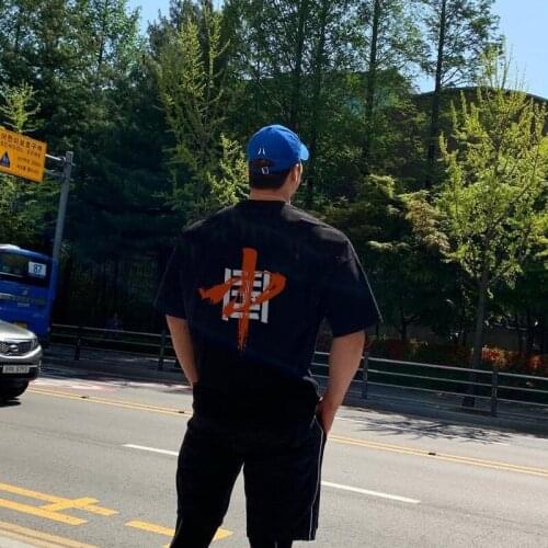 2021 European And American Summer New Fashion Sports And Leisure T-Shirt Mens Street Trend Loose Breathable Short-Sleeved Shirt