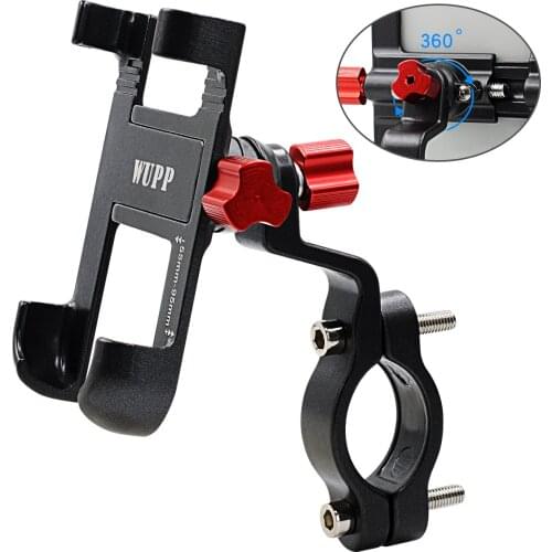 Aluminum Alloy Cycling Stand Bracket Adjustable Bike Bicycle Handlebar Phone Mount Motorcycle Rear View Mirror Phone Holder