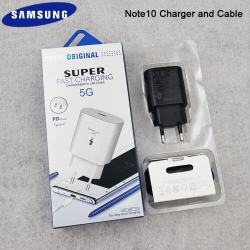 Samsung Super Fast Charger 25W Quick EU Plug Type C To Type C Cable For Galaxy Note 10 20 9 8 S21 S20 Ultra S10 S9 S8 Plug A71