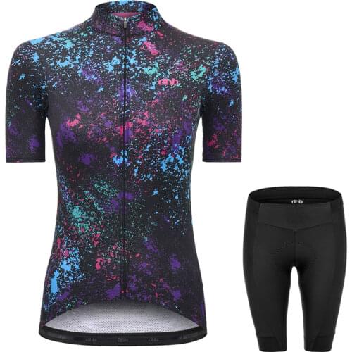 DHB Cycling Jerseys Pro Team bike uniform Womens Cycling Clothing MTB Bib Shorts Bike 2021 Jersey Set Ropa Ciclismo skinsuit