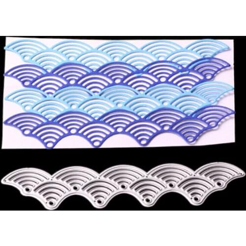 Wave Line Metal Cutting Dies Stencils For DIY Scrapbooking Album Paper Card Decorative Craft Embossing Die Craft DIY