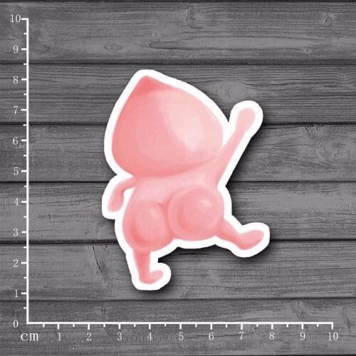 Japanese farm elf fart peach king Stationery stickers for kids Home decor on laptop sticker decal fridge suitcase[single]