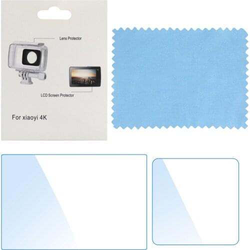 MINIFOCUS HD Protective Film Screen Protector for Xiaomi Yi II 4k Lite Action Camera Screen & Waterproof Protective Case Film