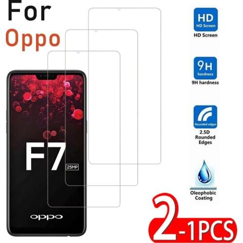 1-2PCS Screen Film Glass For Oppo F1S F7 F5 A3S A5 A59 A92S on For Oppo F1S F7 F5 A3S A5 A59 A92S 3D Protective Glass
