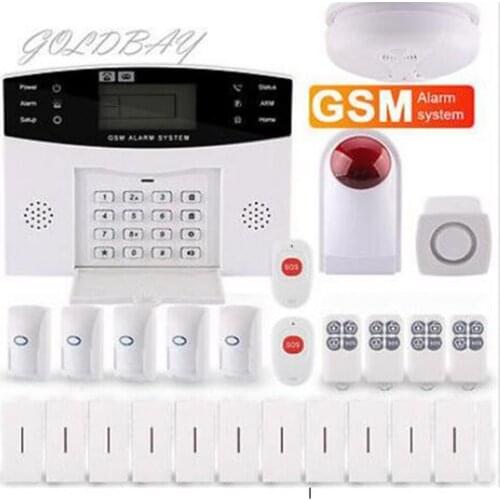 LCD Display Wireless GSM Alarm System With Strobe Siren