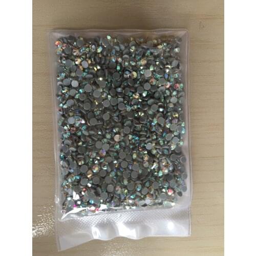 10 bags Crystal AB SS6 Crystal DMC Hot Fix Rhinestone Crystal Loose Strass Rhinestone for clothes bags accessaries
