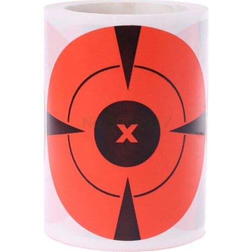 New 125Pcs 7.5cm 3Inch Adhesive Shooting Target Bullseye Round Splatter Sticker Shoot Exercises Accessories christmas