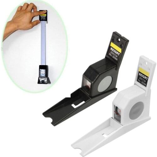 2m Wall Mounted Retractable Tape Measure Height Meter for Home Hospital School Retractable Durable Tape Measure