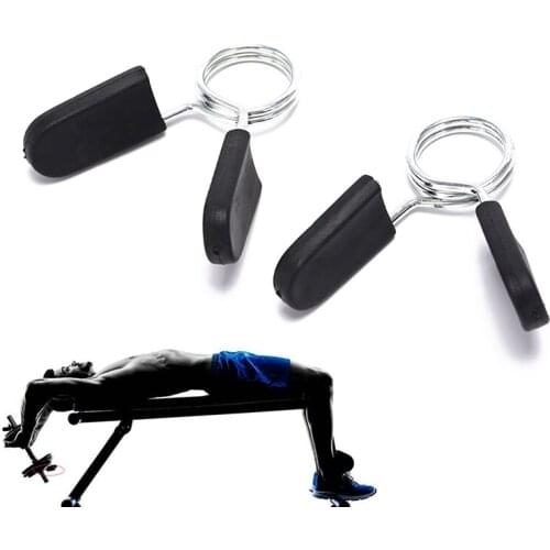 25mm 2PCS Barbell Gym Weight Bar Dumbbell Lock Clamp Spring Collar Clips indoor use trainning fitnes