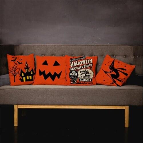 45x45cm Halloween Pillows Cover Decor Halloween Pillow Cases Polyester Sofa Pumpkin ghosts Cushion Cover Home Decor