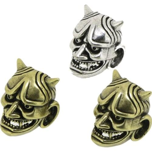 Dankaishi Accessories for Jewelry Making Mask Charm Findings Pendant Connector Unique Style Original Design for DIY Men Jewelry