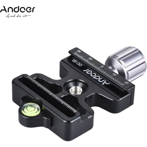 Andoer DC-50 Professional Universal Aluminum Quick Release Clamp for Arca Swiss Standard And for Manfrotto Quick Release Plate