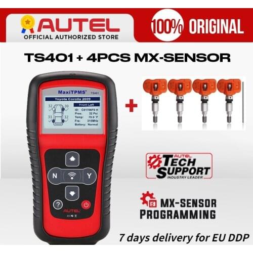 Autel MaxiTPMS TS401 TPMS Diagnostic Tool Tire Pressure Activate 433MHz 315MHz MX-Sensor TPMS Programming Tool