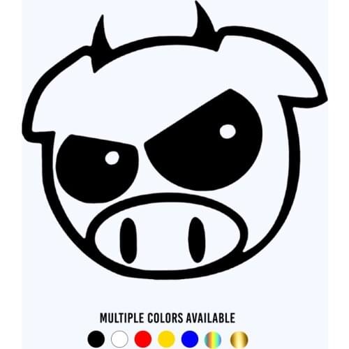 CK20393# JDM Pig 2 Die-cut Vinyl Decal Car Sticker Waterproof Auto Decors on Car Body Bumper Rear Window